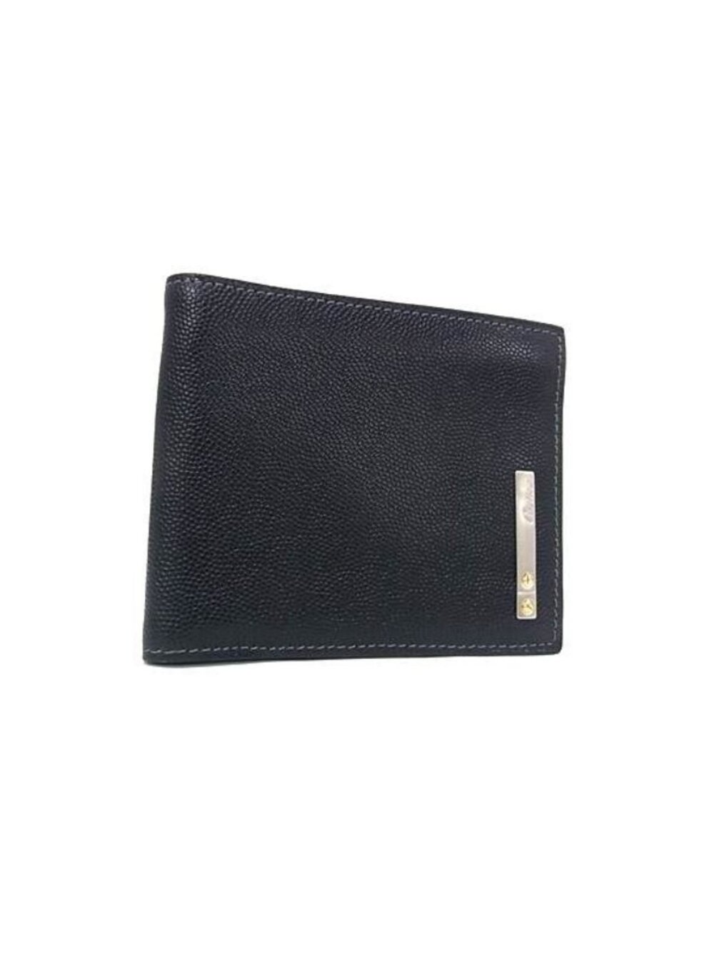 Cartier Bifold Wallet Santos Black Leather